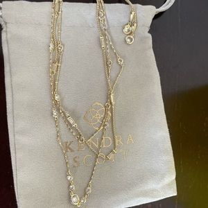 Rina gold Multi Strand Necklace in Lustre Glass Kendra Scott